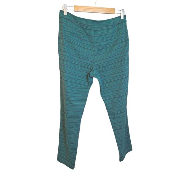 Lululemon Jet Crop Slim Green Stripe Color Luxtreme 7/8 Length Sz M - Picture 4 of 6